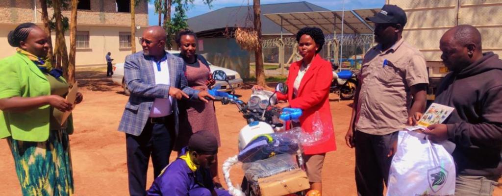 GROW program motorcycle handed over to the District Executive